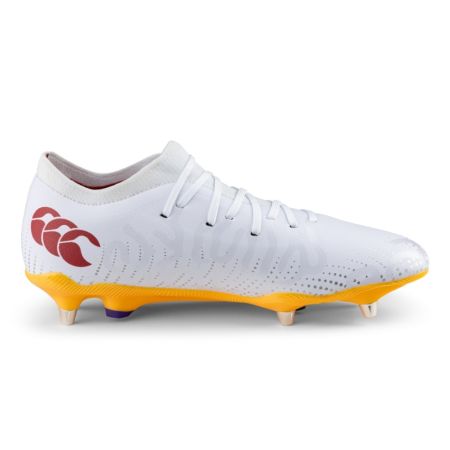 Rugby Boots Speed Infinite Pro SG Hybrid Studs All Terrain Yellow/White - Canterbury