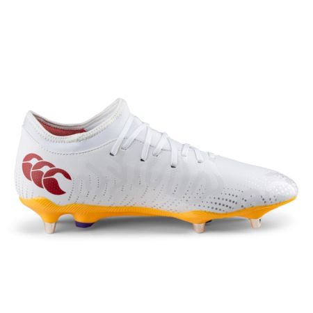 Rugby Speed Infinite Team SG Hybrid Studs All Terrain Shoes White/Yellow - Canterbury