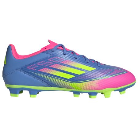 F50 Club Rugby Boots FG/MG Molded Studs Firm Ground Blue/Fluo/Pink - Adidas