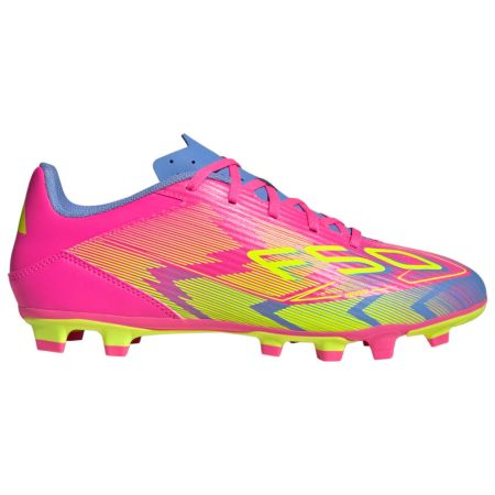 Rugby boots F50 Club FG/MG Molded Studs Firm Ground Pink/Fluo/Blue – Adidas