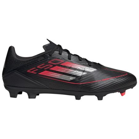 Rugby Boots F50 League FG Molded Studs Dry Ground Black/Red - Adidas

