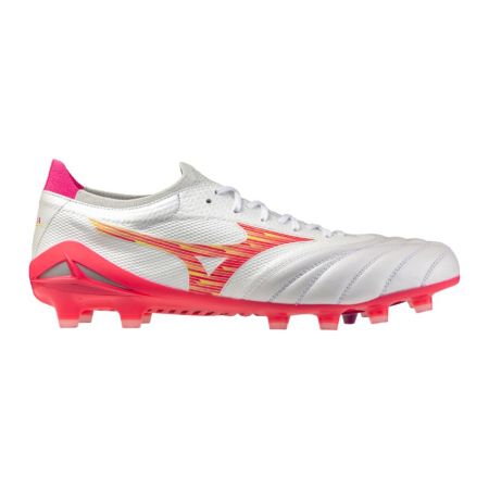Mizuno Morelia Neo IV white red shoes top view