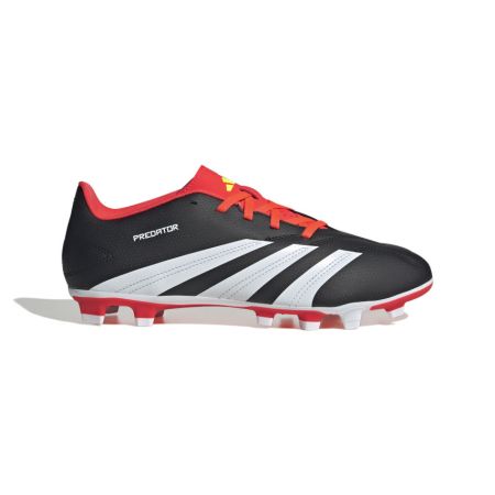 Rugby Shoes Predator Club FG Molded Studs Dry Ground Black/Red - Adidas