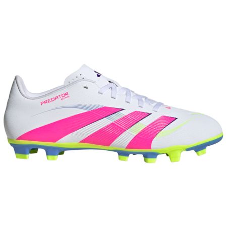 Predator Club Rugby Boots FG/MG Molded Studs Firm Ground White/Pink/Fluo/Blue - Adidas