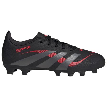 Kids' Predator Club FG/MG Molded Studs Firm Ground Rugby Boots Black/Red – Adidas