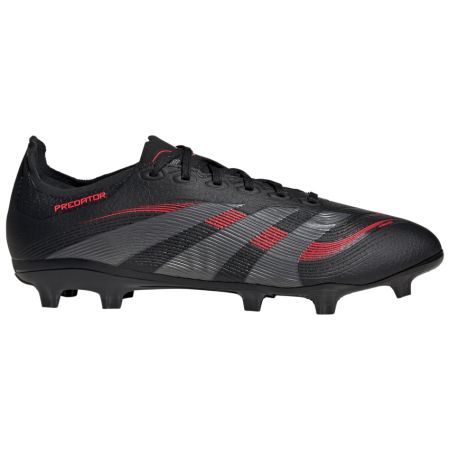 Rugby Boots Predator League FG Molded Studs Dry Ground Black/Red - Adidas