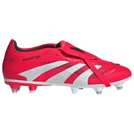 Rugby Boots Predator Pro SG Fold-Over Tongue Hybrid Studs All Terrain Red/White - Adidas