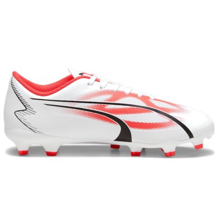 Puma Ultra Play children's rugby boots side view black orange