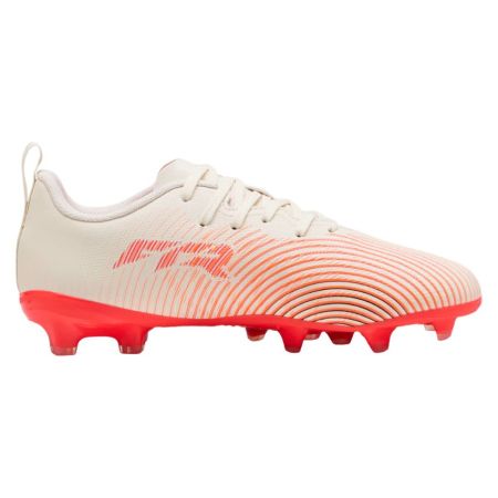 Puma Future 9 Play children's rugby boots sweet almond red colour side view
