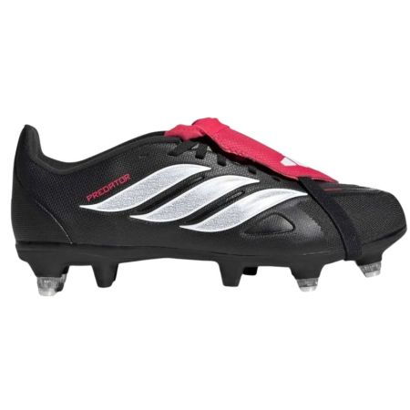 Kids Rugby Boots Predator League Fold-Over Tongue Black - Adidas