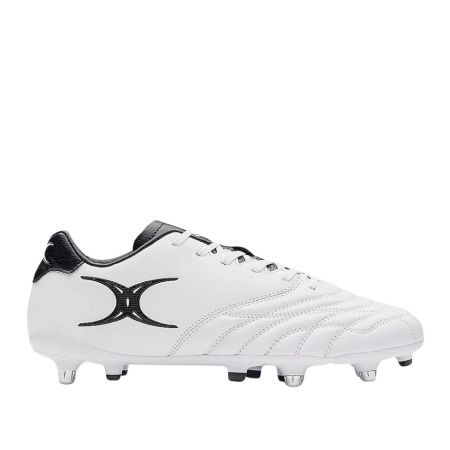 Gilbert Sidestep Icon 6S White Adult Rugby Boots
