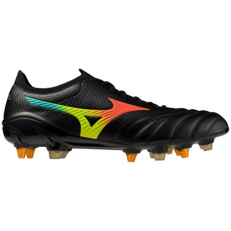 Mizuno Morelia Neo V β Japan Mix rugby boots black orange side view