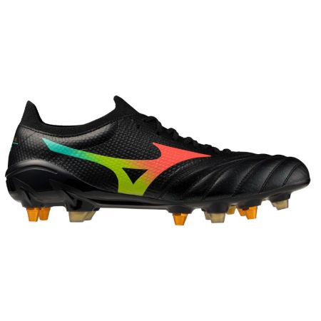 Mizuno Morelia Neo V β Elite MIX rugby boots black orange side view