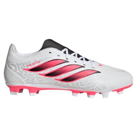Adidas Predator Club FG/MG white turquoise rugby boots lateral outer view