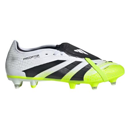Chaussures Rugby Predator Pro vissées Rugby terrain gras White / Black / Lemon - Adidas