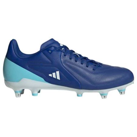 Adidas RS-15 Elite SG royal blue rugby boot lateral view leather