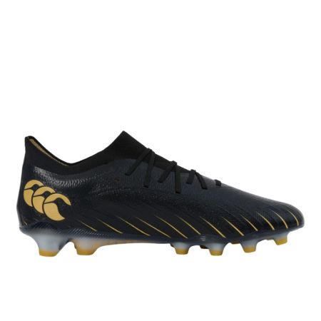 Rugby Boots Speed Infinite Elite Molded Firm Ground Black and Gold - Canterbury