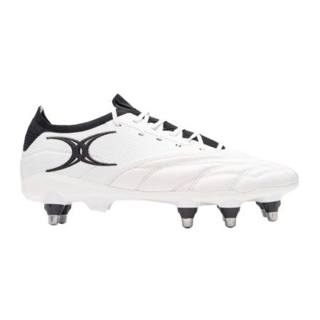 Gilbert Icon Play 2.0 8S rugby boots white black
