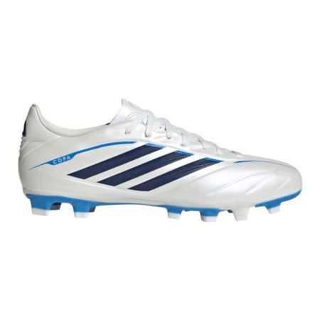 Adidas Copa Pure IV Club rugby shoe metal blue lateral outer view