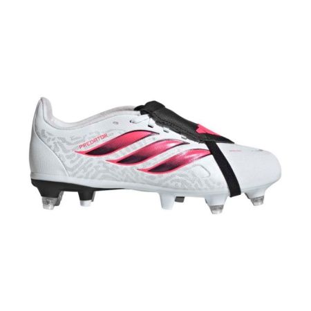 Adidas Predator League SG children's rugby boots white pink