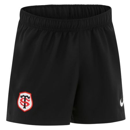 Black rugby shorts children Stade Toulousain Nike Stadium home 2026-27