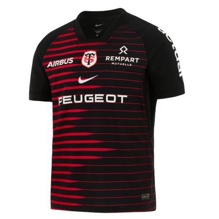 Stade Toulousain home rugby shirt 2026-27 Nike black with red stripes