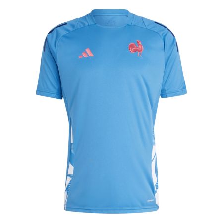 Rugby Performance T-Shirt France Sky Blue 2024/2025 - Adidas