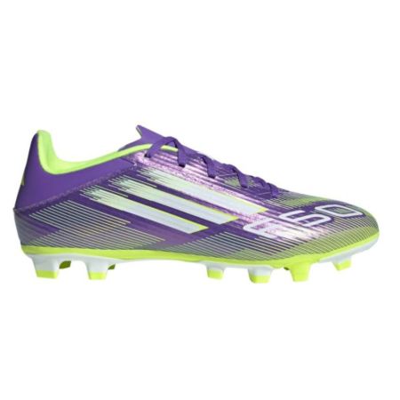 Rugby Boots F50 Club FG/MG Moulded Studs Firm Ground Purple/Green - Adidas
