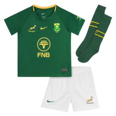 Complete Nike Springboks children's kit green and gold