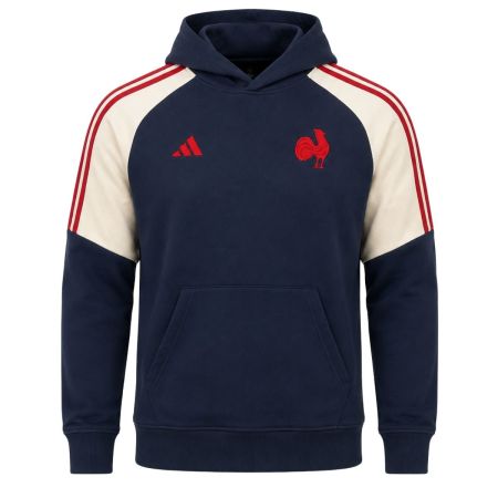 adidas FFR Rugby Hoodie for Kids Navy Shadow Blue