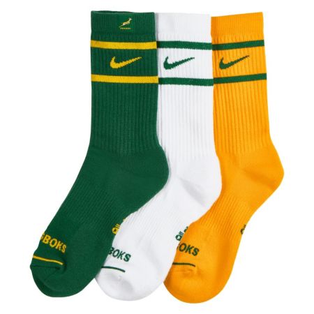3-Pack Springboks Rugby Socks Nike Everyday Cushion