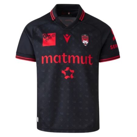 LOU Lyon home junior rugby jersey 2026-2027 Macron black