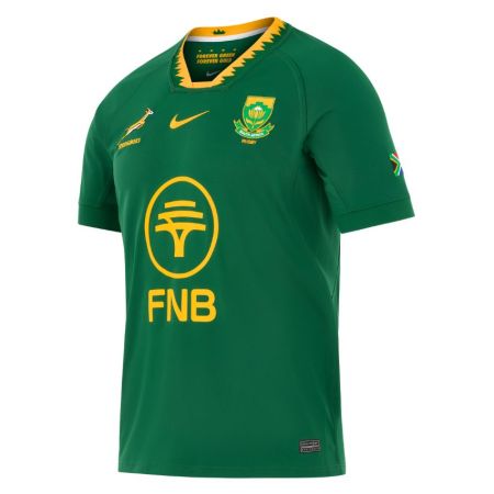 Nike Springboks 2026 home jersey green Gorge Green with gold details