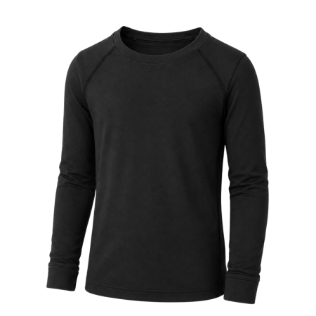 Boys long-sleeve thermal rugby base layer black