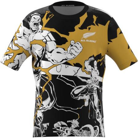 All Blacks Marvel Kids Captains Run Jersey 2025/2026 - Adidas