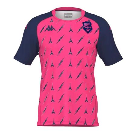 Kids’ Rugby Training Jersey Telese Stade Français Paris Pink - Kappa

