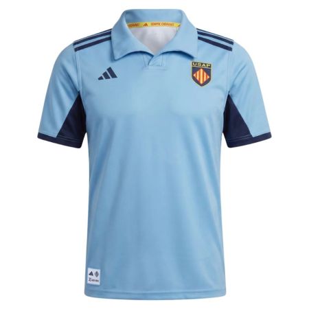 USAP children's home rugby jersey 2026-2027 Adidas garnet and gold