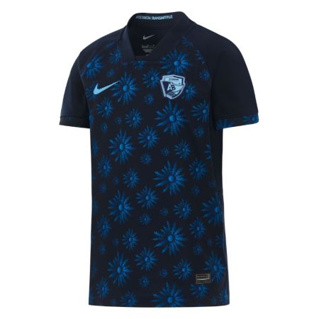 Aviron Bayonnais away children's rugby shirt Nike 2026 Eguzkilore pattern navy blue