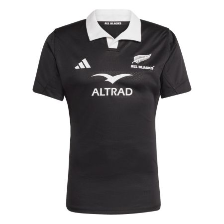 All Blacks 2025 Adidas Performance Jersey black with white collar