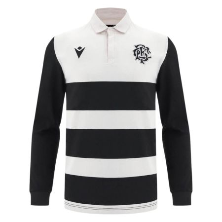 Barbarians Long Sleeve Cotton Rugby Shirt - Macron