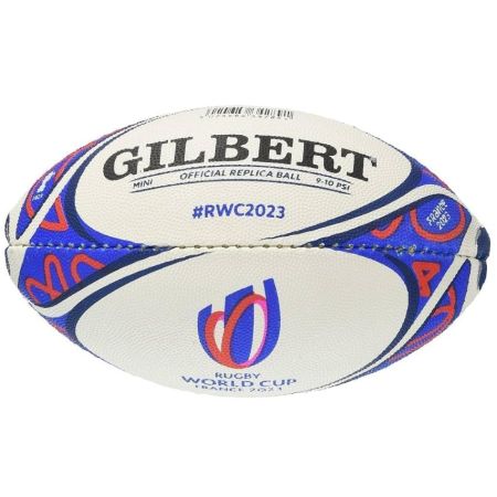 Gilbert mini rugby ball 2023 World Cup mobius graphic