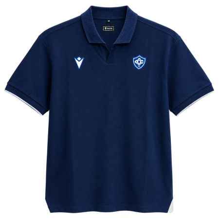 Black Castres Olympique rugby travel polo player 2026 Macron