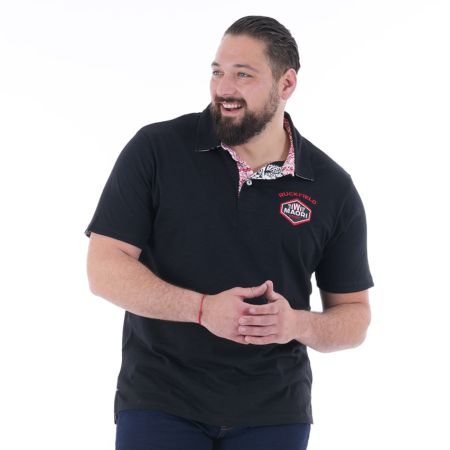 Short Sleeve Rugby Polo Black - Ruckfield
