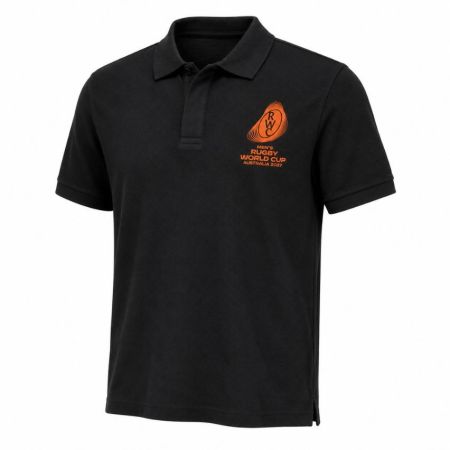 Black Logo Polo Rugby World Cup Australia 2027