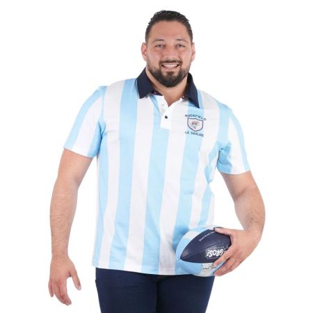 Polo Ruckfield x Astérix Manches Courtes bleu et blanc - Ruckfield