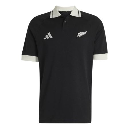 Polo All Blacks Leisurewear adidas Noir Coton Recyclé