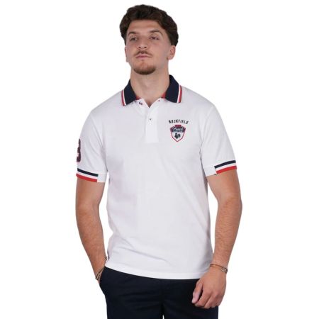 Polo Rugby French Rugby Club Blanc Manches Courtes - Ruckfield