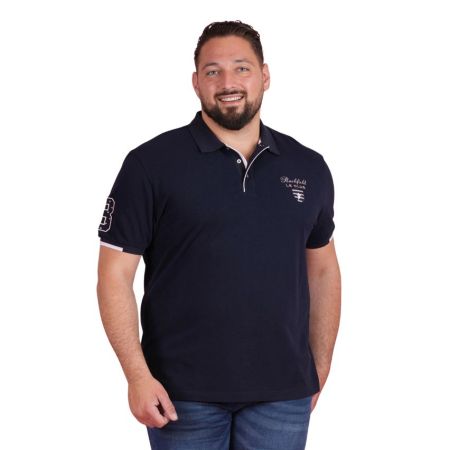 Polo Rugby Le Club Manches Courtes Bleu Marine Blason - Ruckfield