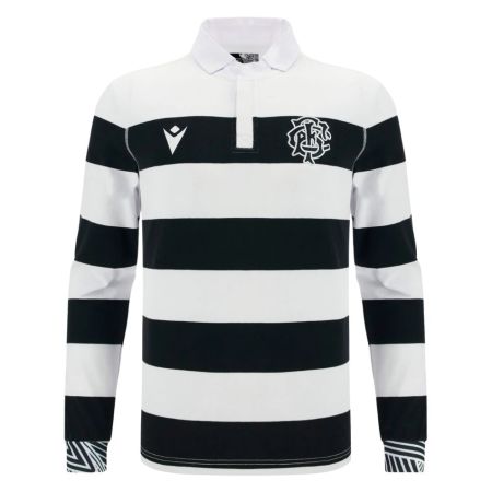 Barbarians 2025/2026 Long Sleeve Cotton Polo Shirt - Macron