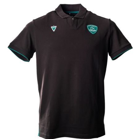 Official Section Paloise black rugby polo adult 26/27 Macron